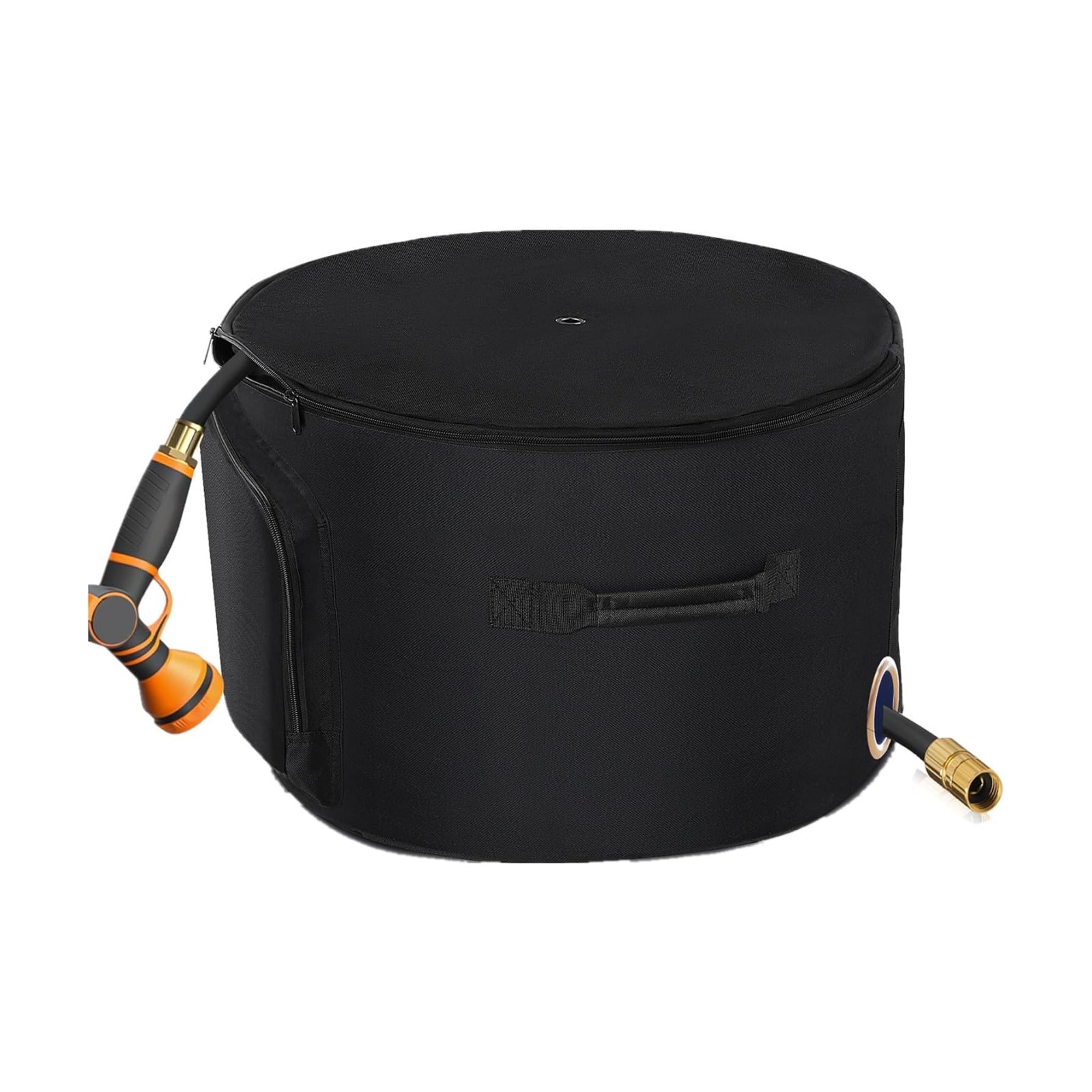 Garden Water Hose Holder Storage Bag Pot，Water Hose Hider，Holds 150 ft Hose ,Bottom With Drain Holes，Patio and