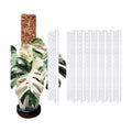 8 Pack 17 Inch Plastic Moss Pole for Monstera | Stackable Plant Support for Indoor Climbing Plants, Durable Plant Stake