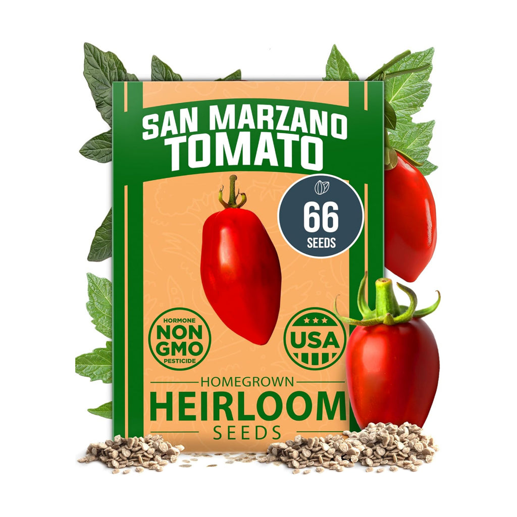HOME GROWN San Marzano Tomato Seeds, 66+ Seeds, Solanum lycopersicum