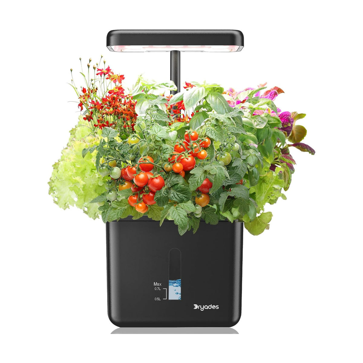 Indoor Garden Growing Systems Self-Watering Plant Pot Smart Gardening System with 17 Watts LED Grow Light Auto Timer