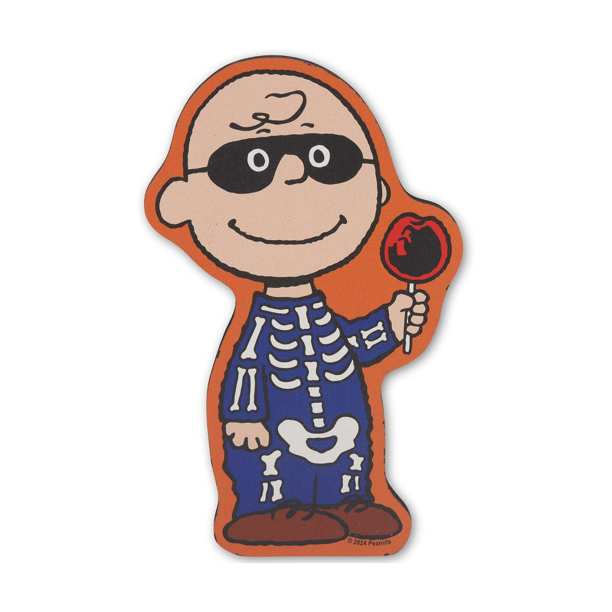 Open Road Brands Peanuts Charlie Brown Skeleton Shelf Sitter Decor