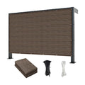 Cool Area Sun Shade Cloth with Grommets for Outdoor, 8x10ft, Brown | 95% UV Protection. 85%-90% Shading Rate. Permeable