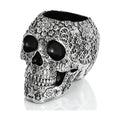 Metallic Silver Skull Decorative Bowl Gothic Gifts