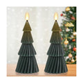 Eldnacele Christmas Tree Flameless Candles Battery Operated with Timer