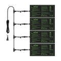 BN-LINK Seedling Heat Mat for Seed Starting 10" x 20.75", 4 Pack Daisy Chainable Waterproof Warming Mat Plant Heating