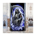 BlissYard Halloween Grim Reaper Door Cover 70x35 Inch Polyester