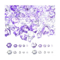 Syhood 570 Pcs Gradient Purple Acrylic Gems Plastic Crystals
