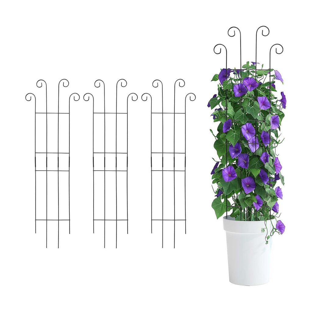4 Pack 32 Inch Plant Trellis Outdoor Metal Trellis for Climbing Plants Indoor Garden Trellis for Climbing Plants