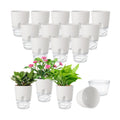 JMIATRY 15PCS Self Watering Pots 4 Inch Self Watering Planters for Indoor Plants Plastic 4 Inch Self Waterings Pots for