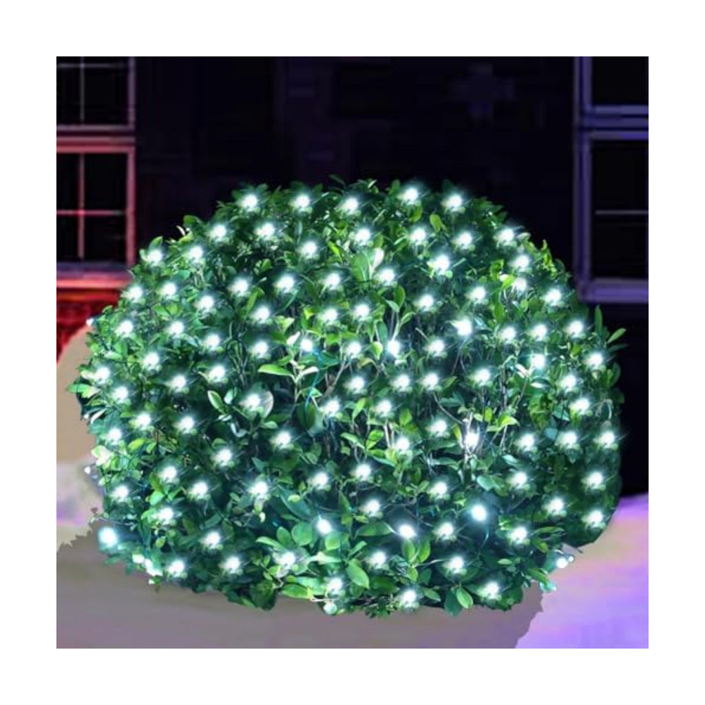 HISHINY Christmas Lights Outdoor Decorations for Bushes,LED Connectable Bush Christmas Lights Outdoor Yard Mesh Shrub Net Light for Party, Holiday, Wedding, Tree,Bushes (Cool White)