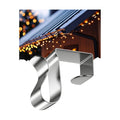 Gutter Clips for Hanging Outdoor Lights: 50 Pcs Metal Christmas Light Clips for outside String Lights - Weatherproof Gutter Clips for Xmas Halloween Seasonal Rope Mini Decoration Lights