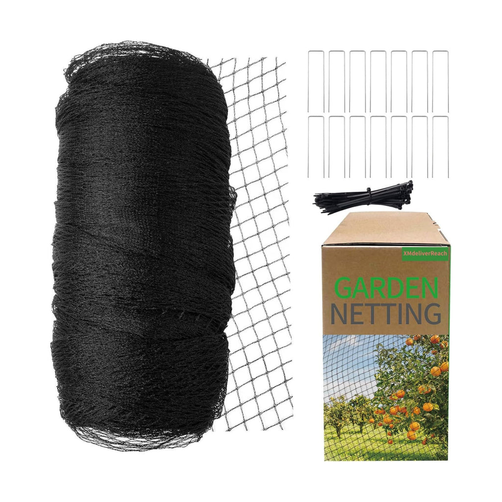 Garden Netting,7.5ft x 65ft Black Bird Netting Heavy Duty,Rabbit,Squirrels,Anti Birds,Larger