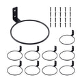 10 PCS 6 Inch Black Plant Pot Holders Rings, Wall Mount Flower Pot Brackets with Screws, Round Flowerpot Iron Rings