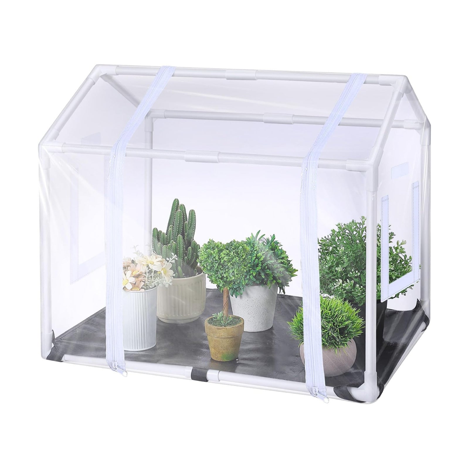 Mini Greenhouse with Potting Mat for Indoor Plant, Portable Greenhouse | Heavy Duty Portable Green House with