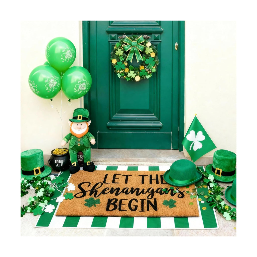 Tinideya 2 23.6 X 35.4 Inches Irish Festival Green White