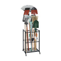 RANXFLOAT Garden Tool Organizer with Storage Hooks, Yard Tool Tower Rack for Garage Organization and Storage, Up to 35