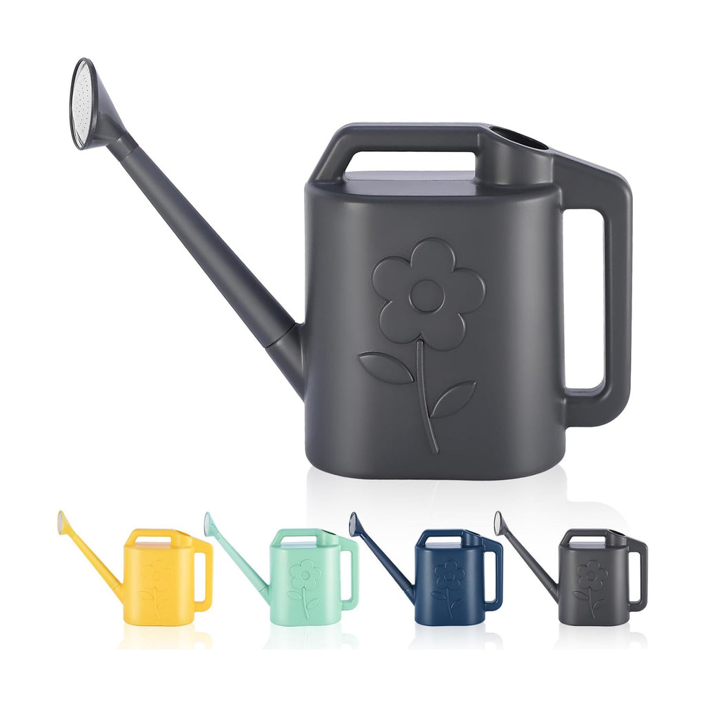 2 Gallon Watering Can for Indoor Plants, Garden Watering Cans for Outdoor Plant House Flower, Modern Plant Watering Can Large Long Spout with Sprinkler Head