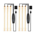 LED Grow Light Strips, Grow Lights for Indoor Plants Full Spectrum 3000K, Plant Light Bar with 3/9/12H Timer, 10