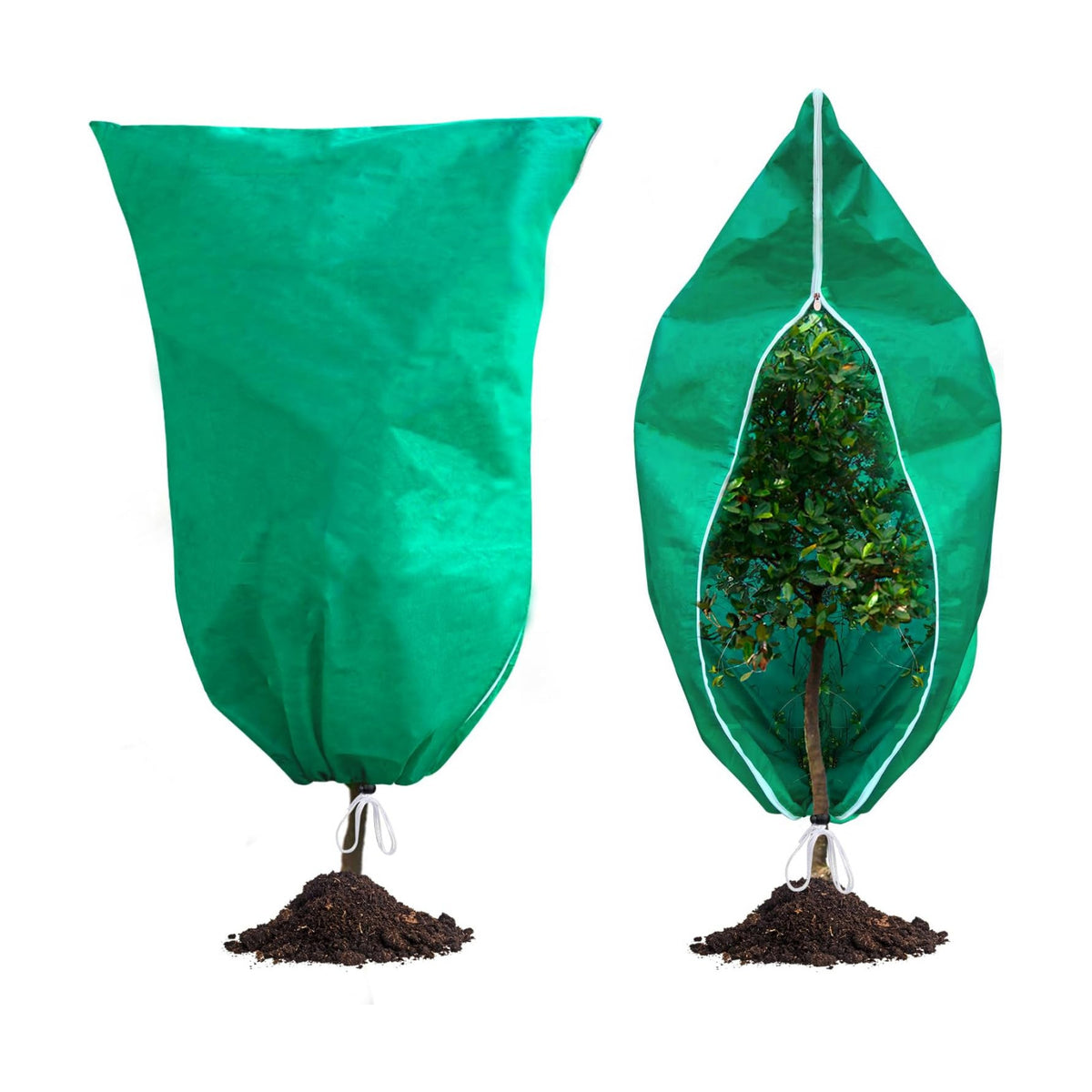 Phopich 2 Pack Plant Covers Freeze Protection, 47''W x 78''H 2.5oz/yd² Winter Tree Frost Blankets Frost Cloths