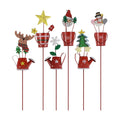 Christmas Decorative Garden Stakes Set 6PCS Waterproof Yard Decor