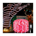 Hiboom 98.4 ft Christmas Candy Cane Rope Lights, 8 Lighting Modes Outdoor Waterproof Christmas Rope Lights with Timer for Terrace Tree Fence Patio Garden Yard Decor(1 Pack)