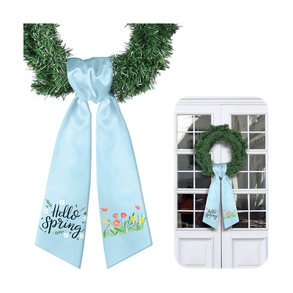 VitalCozy Spring Wreath Sash for Front Door