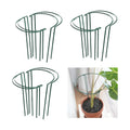 12 Pack 15.8 Inch High Plant Stake,Garden Plant Support,Half-Round Peony Cage Plant Ring Hoop