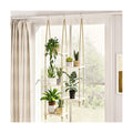 Bamworld Hanging Shelves Plant Hanger Indoor Window Plant Shelves | Wood Plant Wall Shelf Window Sill Plant Shelf