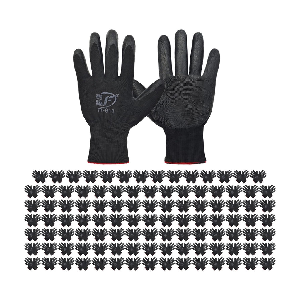WHEATHUSK 120 Pairs Gardening Work Gloves Bulk for Men Women, Breathable Nitrile Rubber Coated Garden Gloves Dipped