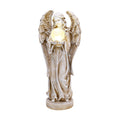 TERESA'S COLLECTIONS Large Angel Garden Statues with Solar Outdoor Light for Outdoor Decor, Fairy Figurine Resin with