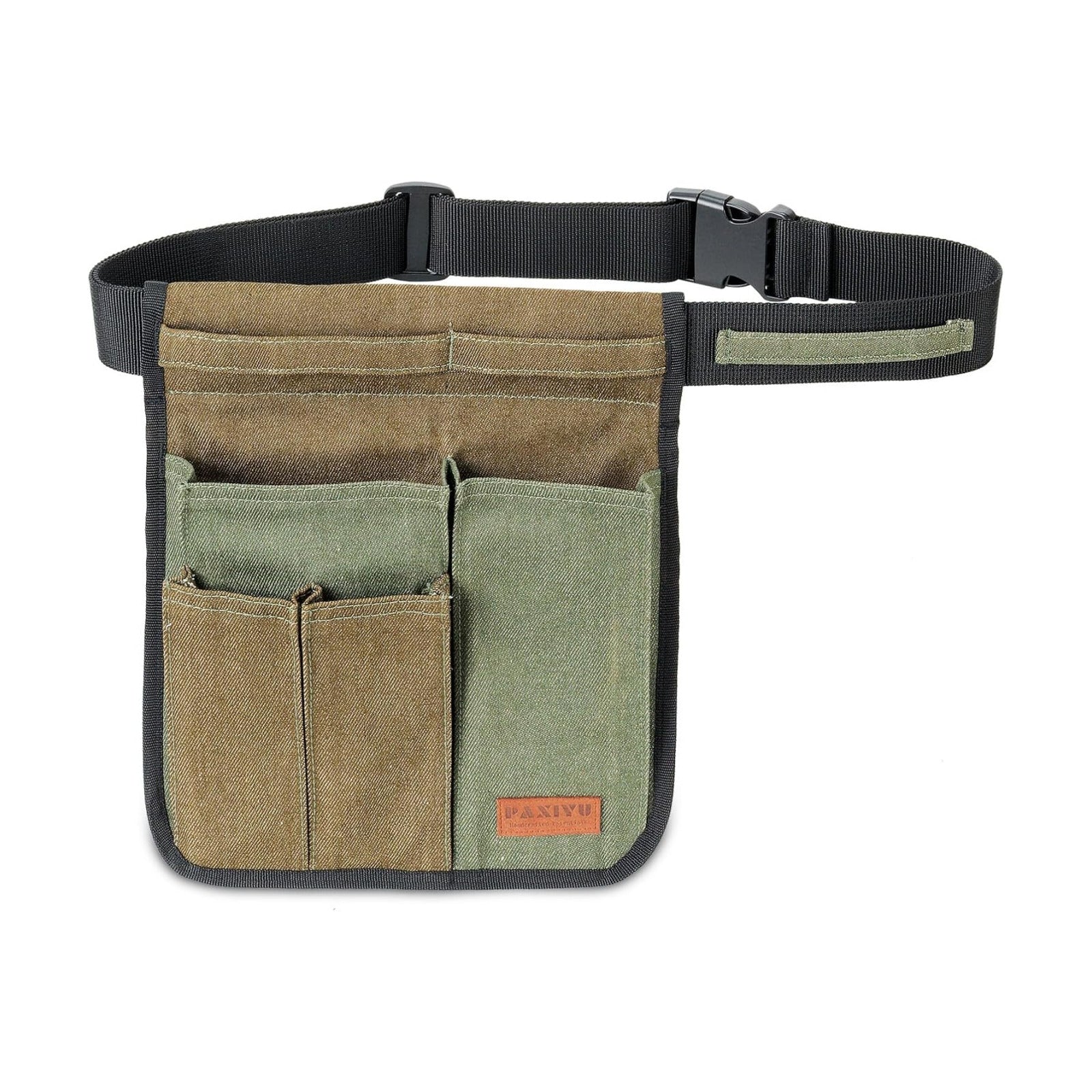 Garden Tool Belt for Women & Men, Slim Denim Garden Apron with 4 Pockets, Lightweight Adjustable Tool Pouch for