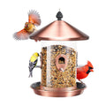 Kingsyard Large Metal Bird Feeder for Outdoors Hanging, Tube Bird Feeders