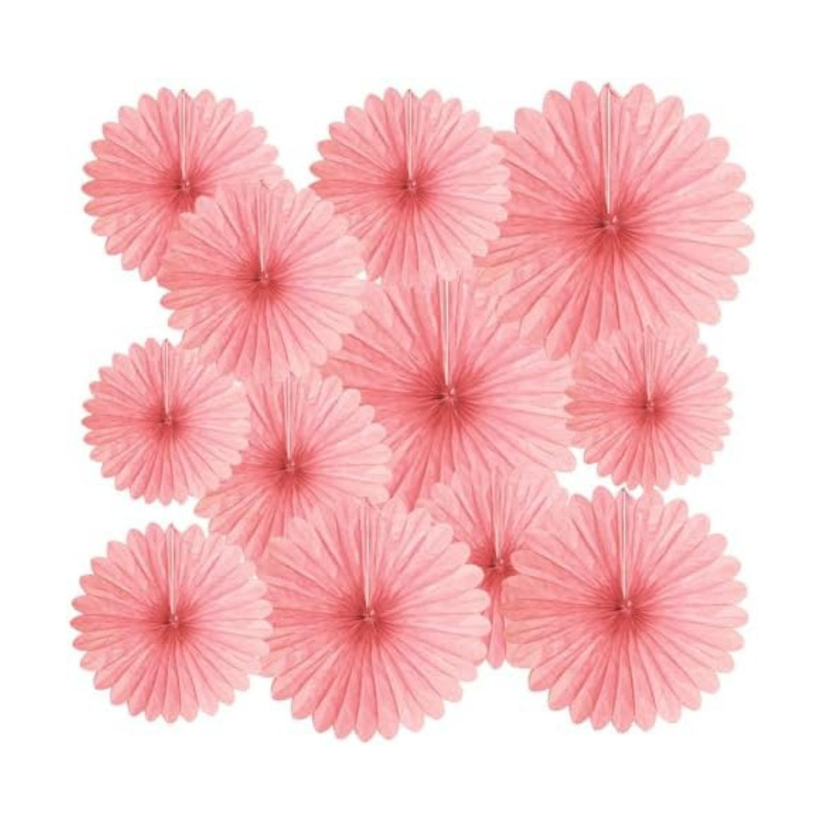20 Pcs Light Pink Hanging Paper Fan, Hanging Honeycomb Round Paper Fans for Weddings, Birthdays, Christmas, Baby Showers, Classroom, Events Ceiling Party Supplies Decorations