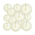 20 Pcs Cream White Hanging Paper Fan, Hanging Honeycomb Round Paper Fans for Weddings, Birthdays, Christmas, Baby Showers, Classroom, Events Ceiling Party Supplies Decorations