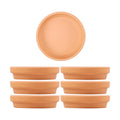 Fcacti 4.7 inch Middle Terra Cotta Plant Saucers, Round Pot Drip Trays,Durable Thicker Clay Plant Tray Flower Pot