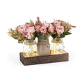 Mkono Mason Jar Lights Centerpieces for Tables Dining Room Farmhouse Decor