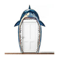 Shark Party Porch Banner Ocean Birthday Door Cover Decorations Backdrop
