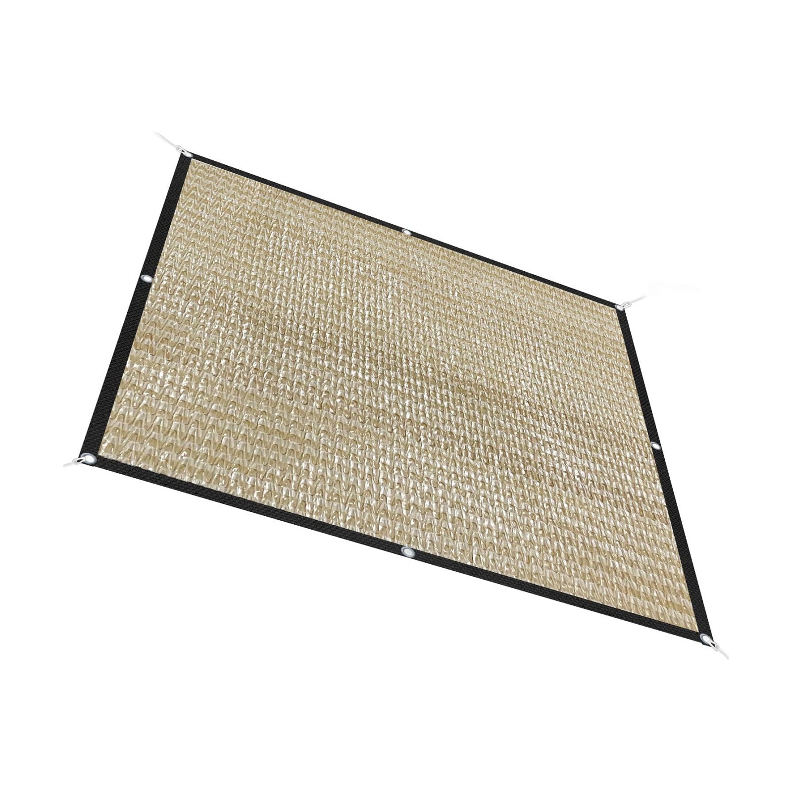 HDPE 50% Sun Block Plant Shade - Garden Shade Cloth Netting Mesh - Beige (4' x 8')