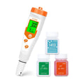 pH Meter for Hydroponics, 4 in 1 PPM EC Meter for Plant Nutrients | Simultaneous Measurement of pH Conductivity TDS