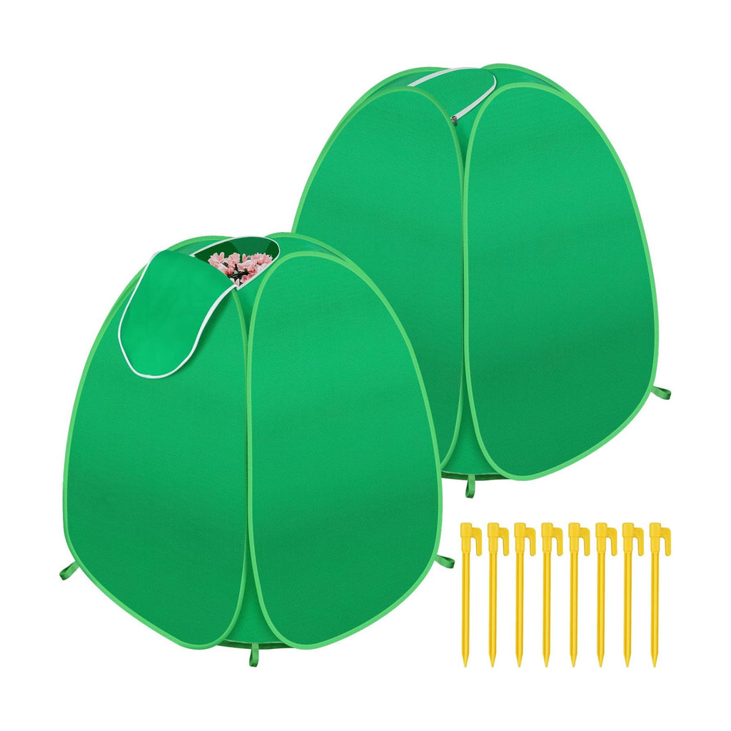 2 Pack Pop Up Winter Plant Covers, 28x28x33 Freeze Protection Shrub Covers | Shrub Covers for Winter, Frost Freeze