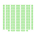 100pcs Greenhouse Clamp Plastic Double Shading Garden Hoop Greenhouse Clip Fiberglass Gardening Supplies (Light Green)