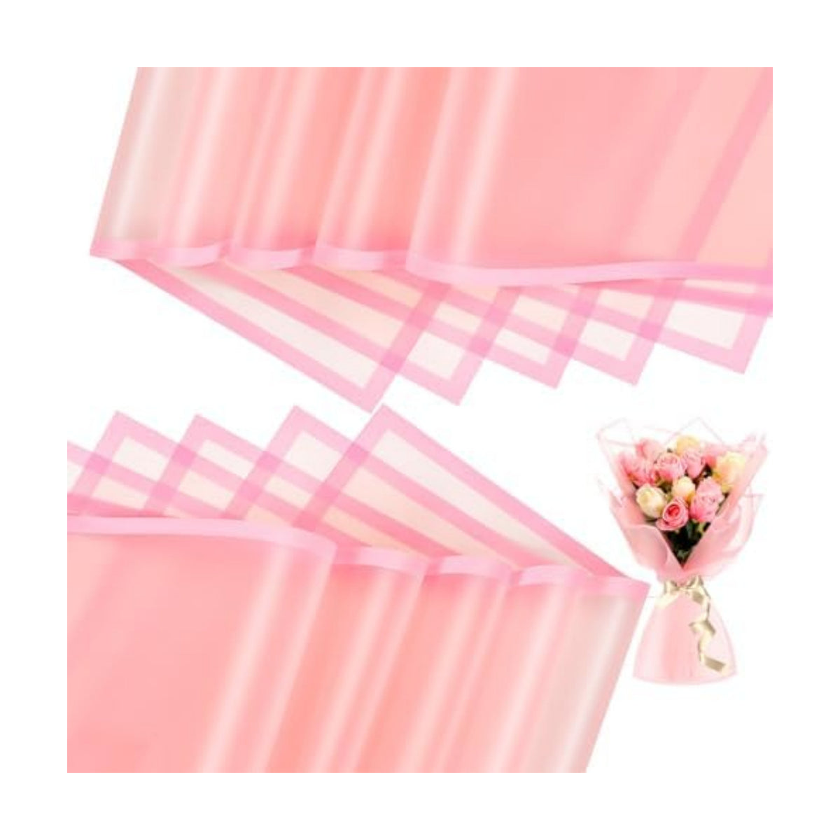 Ctosree 240Sheets Flower Wrapping Paper,Waterproof Korean Bouquet Wrap 23in