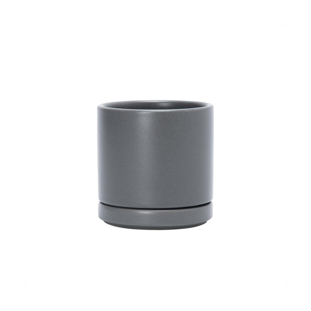 D'vine Dev 3.5 Inch Ceramic Planter Pot, Grey, 94-O-A-3