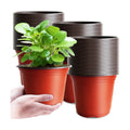 Baaxxango 100 Pcs Plant Nursery Pots,6 Inch Thicker Plastic Seedling Pots with Holes,Seed Starting Pot Flower Plant Container for Succulents,Seedlings,Cuttings,Transplanting