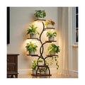 Plant Stand Indoor with Grow Light - 8 Tiered Corner Plant Shelf Indoor | 49" Plant Holder with Lights for Indoor