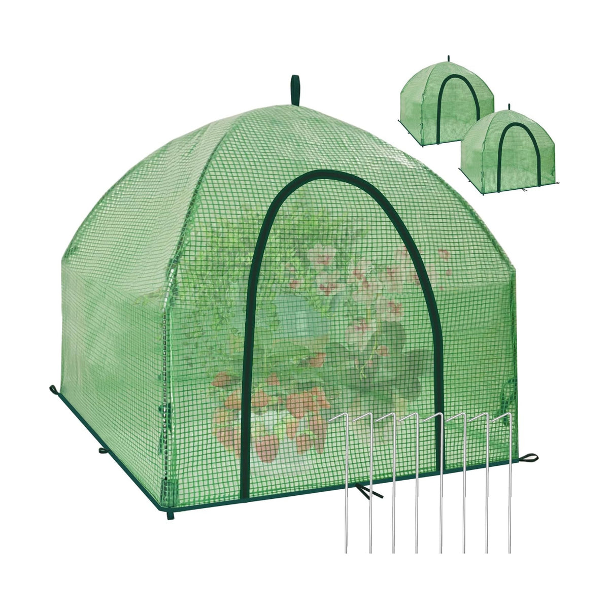 36″*36″*35.5″ Mini Greenhouse Winter Plant Warm Covers - Raised Bed Cover for Seed Starting, Warm Tent Freeze Protection Humidity Domes for Gardening & Winter Shelter and Protecting Plants 2pcs