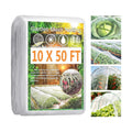Garden Netting Pest Barrier, 10 X 50FT Insect Netting for Garden Raised Beds, Garden Mesh Netting Bug Netting Row Cover