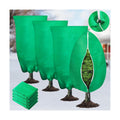 4 Pack Plant Covers Freeze Protection, 31.5" x 47.3" Large Frost Cloths Blankets with Zipper Drawstring, Shrub Jackets