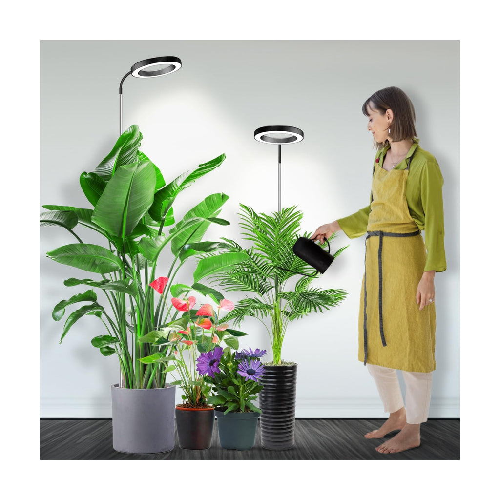 Grow Light, 6000K Halo Plant Light with Gooseneck (No Base), 2-Pack | Full Spectrum Grow Lights for Indoor Plants, 3