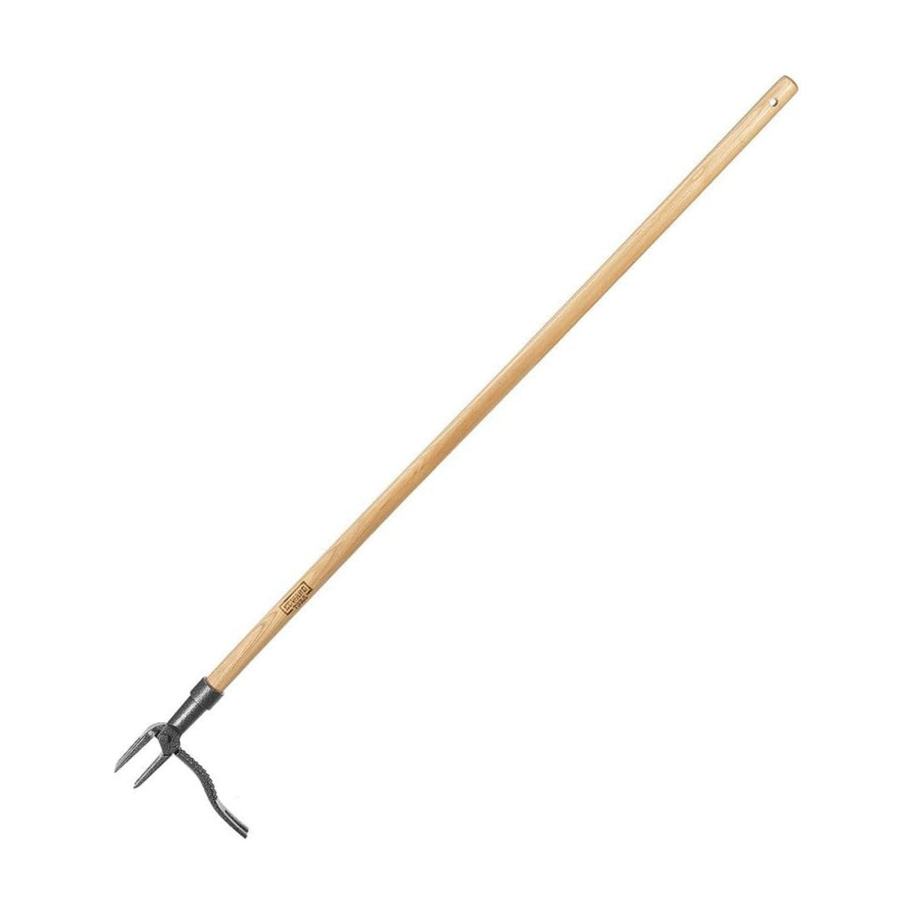 Edward Tools PullPro Long Handle Weed Puller Tool - 48" Classic Heavy Duty Hardwood Handle with 4 Claws Steel Head
